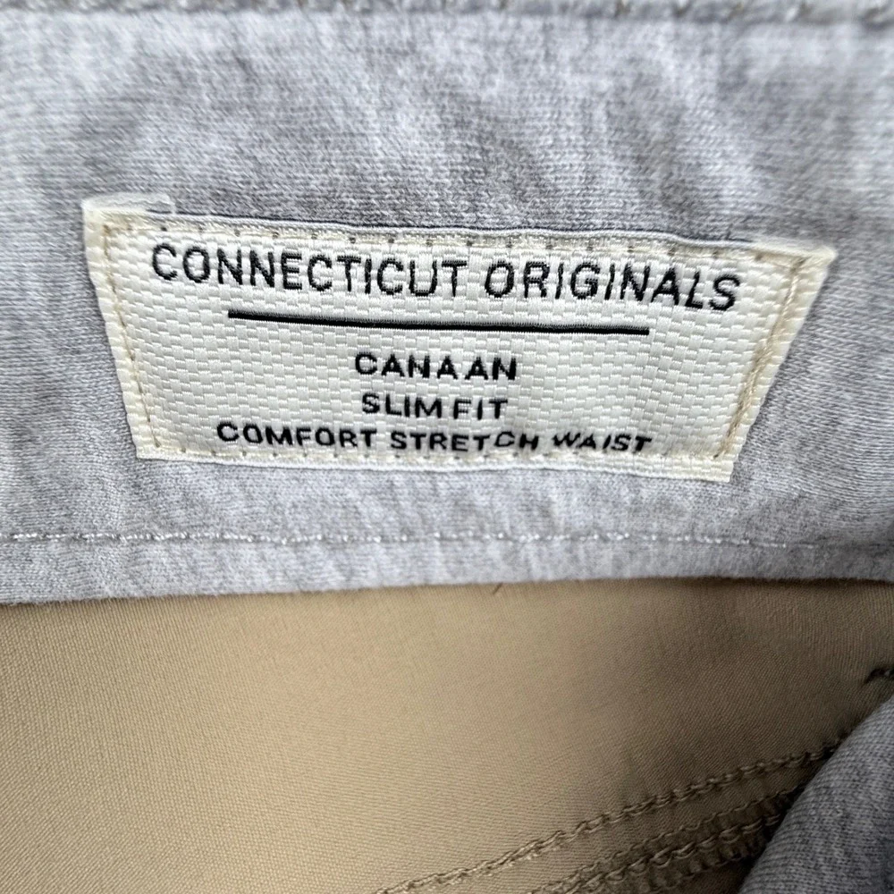 Tailor Vintage Performance Pants Mens 30x30 Khaki NEW Canaan Slim Fit Stretch